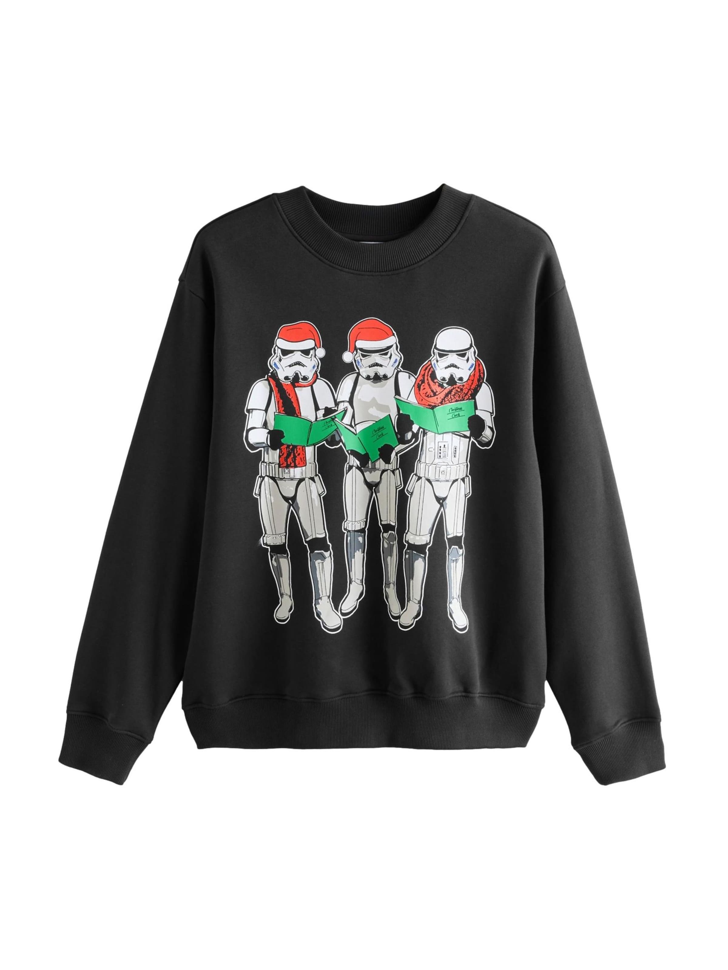 Pullover 'Christmas Star Wars Stormtrooper' di Next in nero: frontale