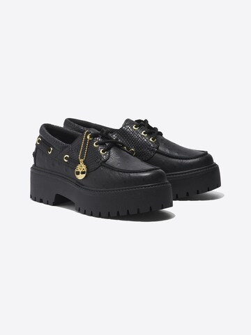 TIMBERLAND Lace-up shoe 'Stone Street 3 Eye' in Black