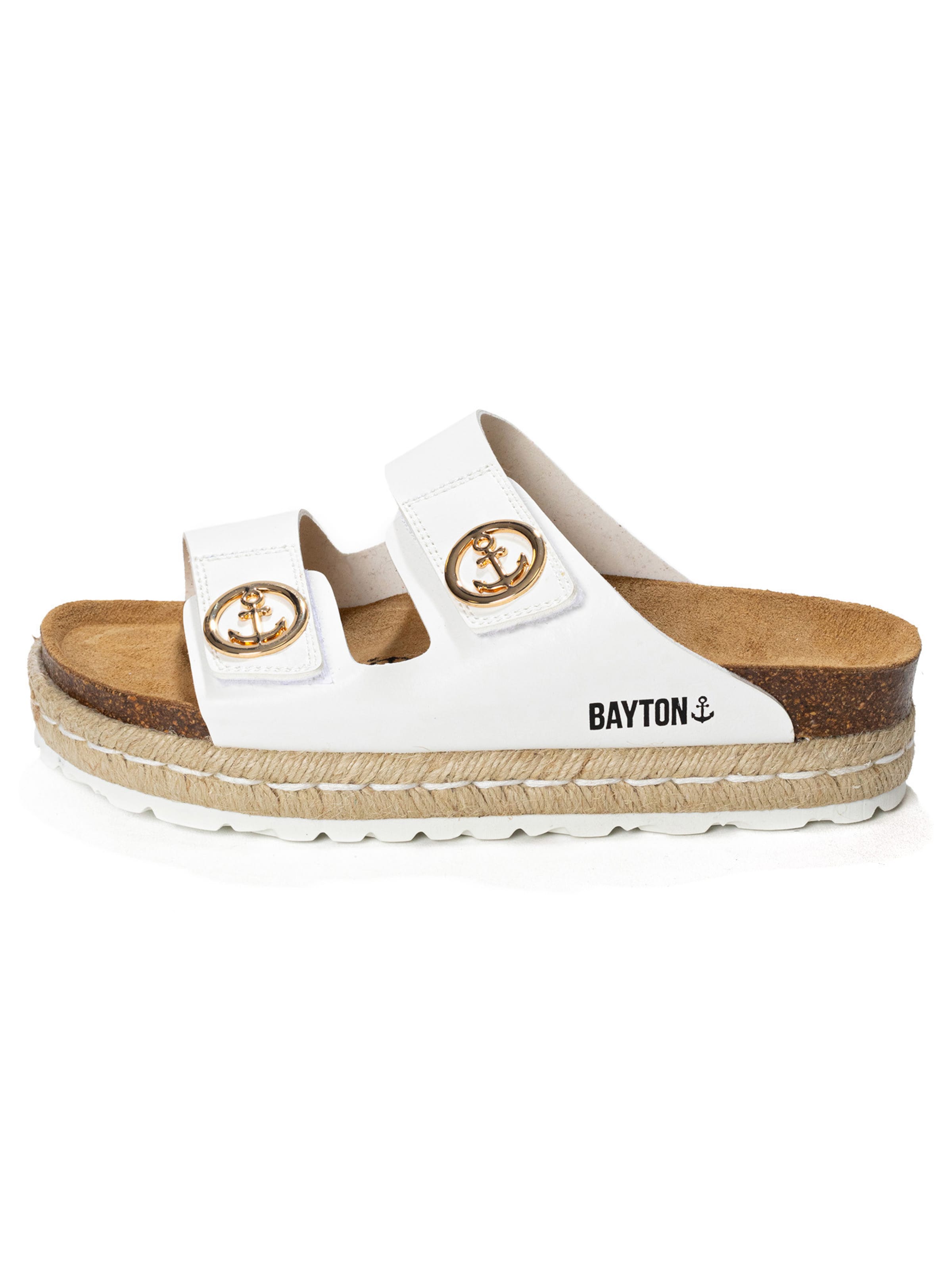 Bayton Чехли 'Alizee' в бяло: отпред