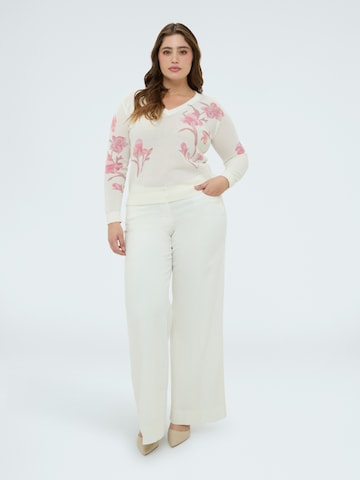 Pull-over Fiorella Rubino en blanc