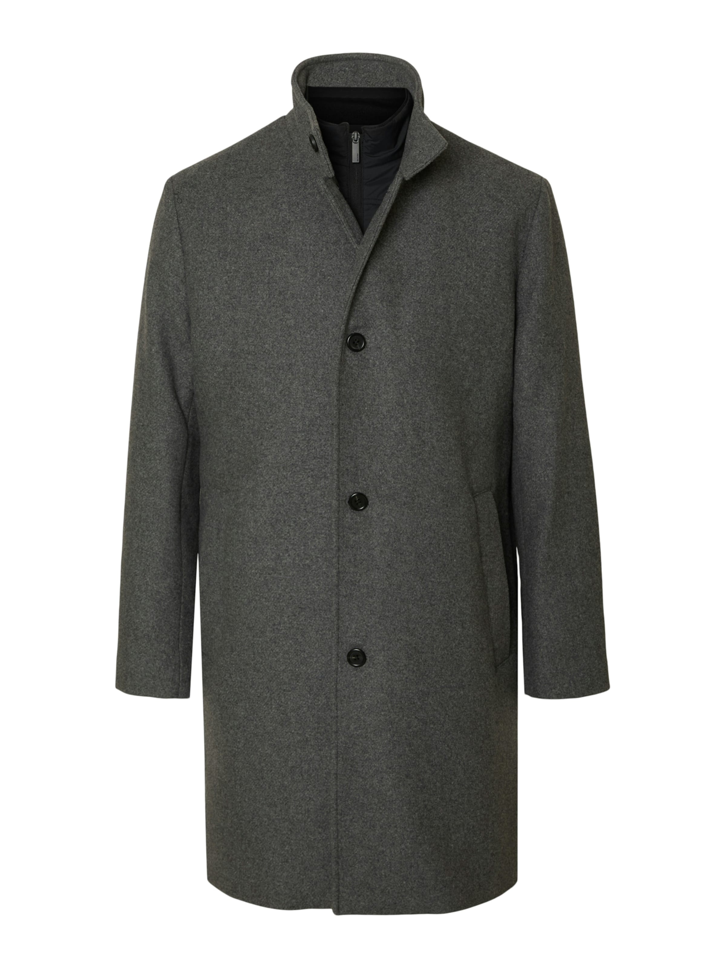 SELECTED Átmeneti kabátok 'SLHRAINAR' - szürke: elől