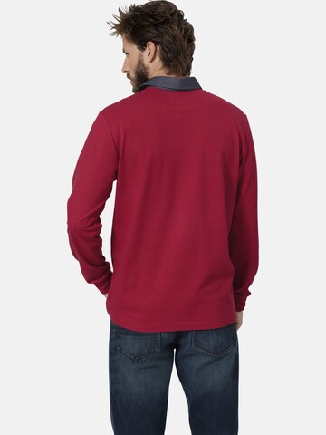 BABISTA Langarm-Poloshirt ' Silvetto ' in Rot