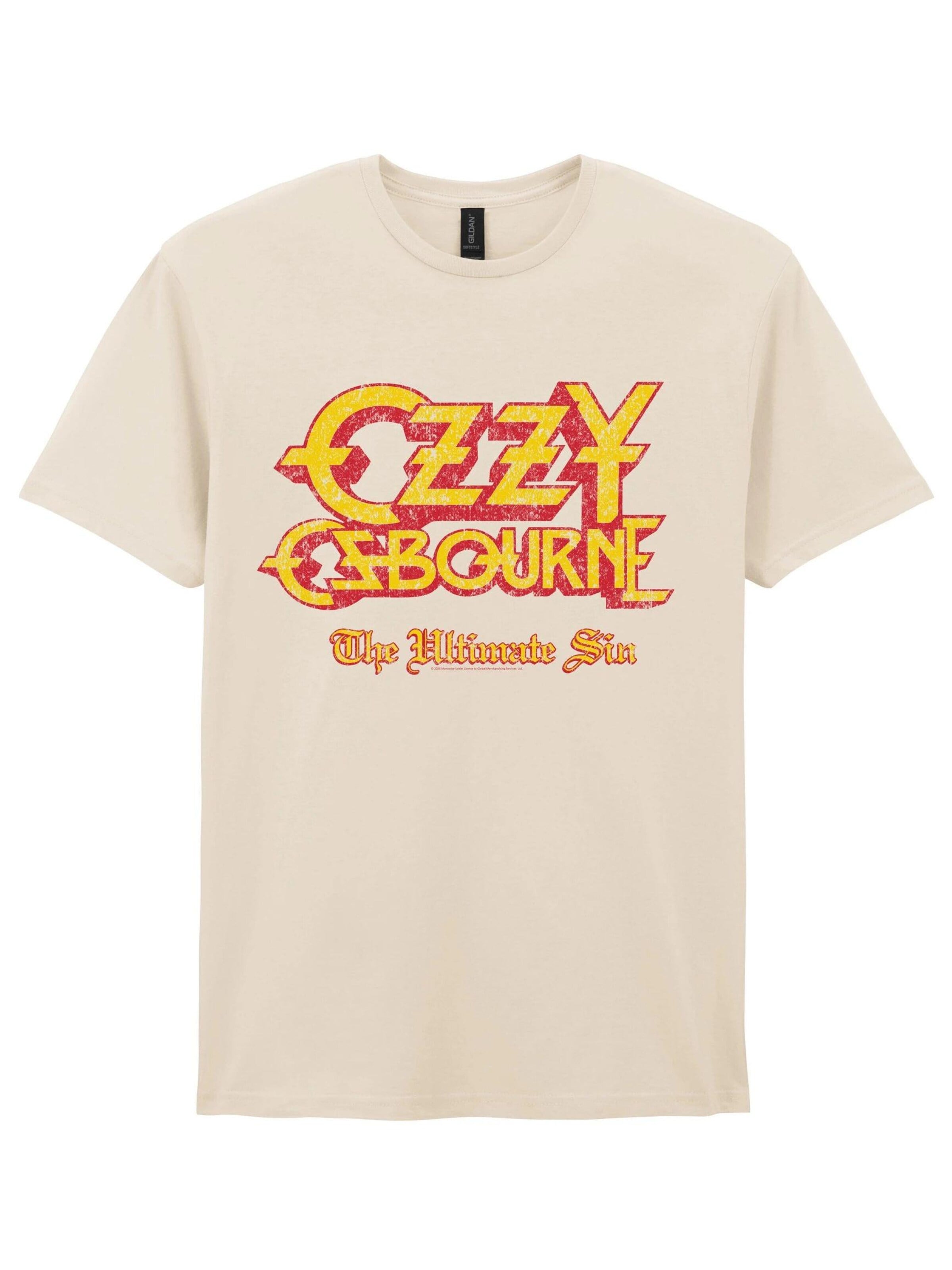 Rockshirts Shirt 'Ozzy Osbourne Logo Ultimate Sin T-Shirt' in White: front