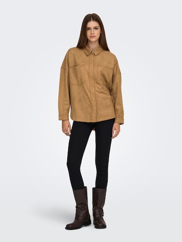 ONLY Übergangsjacke 'JANINE-STINA' in Braun