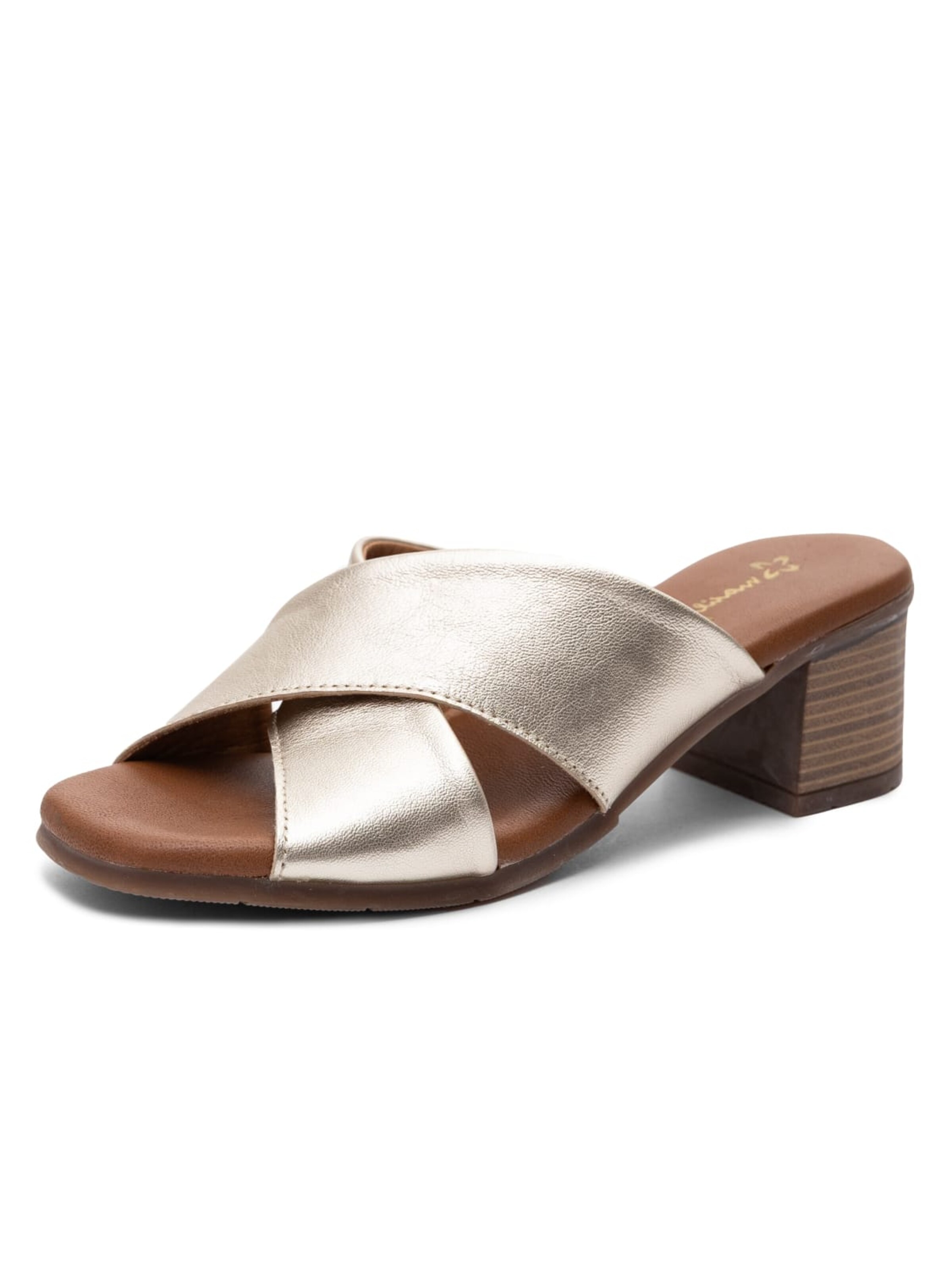 Maciejka Pantolette‌‌‌‌‌ in Gold: Vorderseite