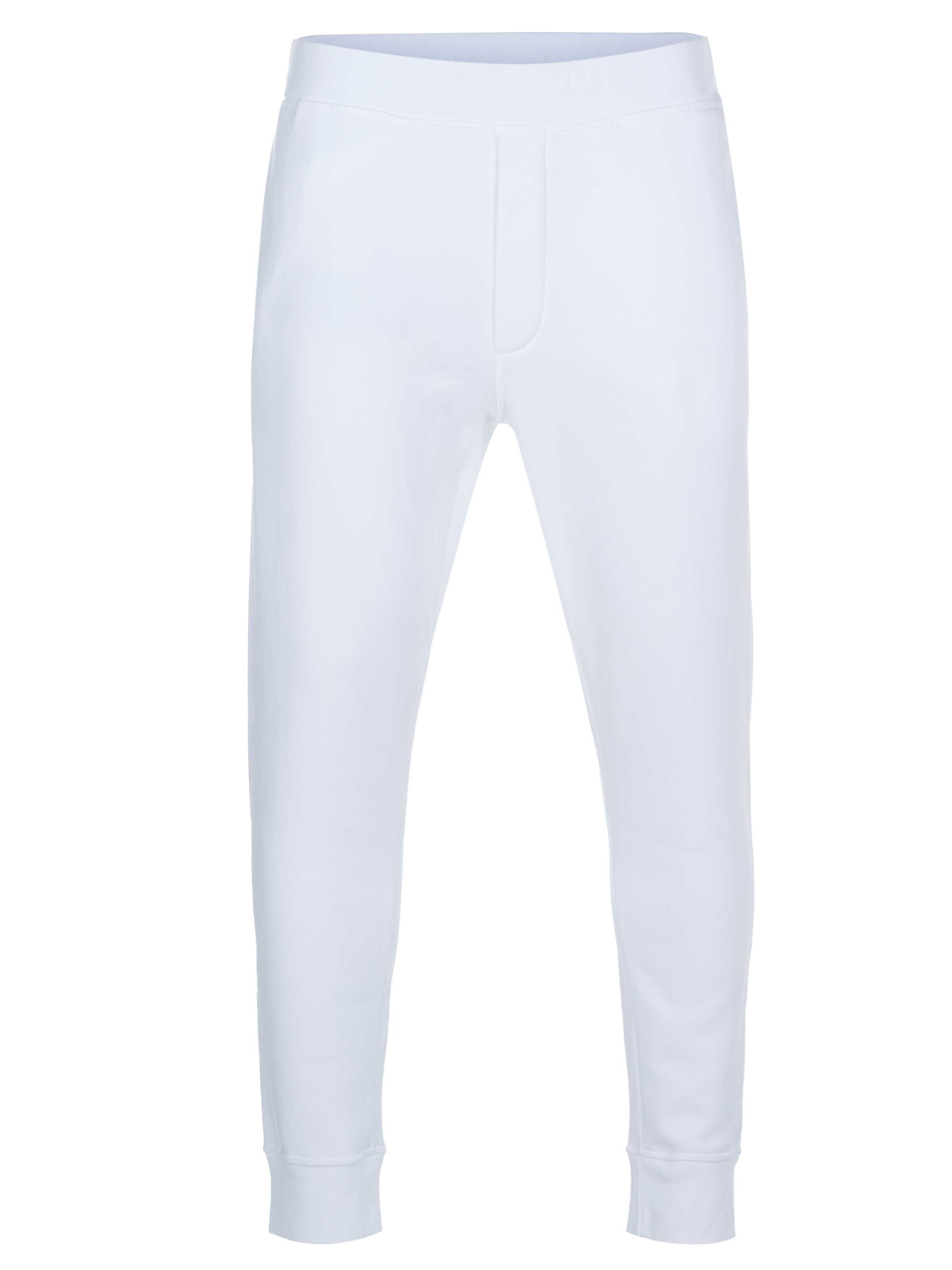DS2 Regular Sportbyxa 'Dsquared2 Icon Spray Ski Jog Hose weiß' i vit