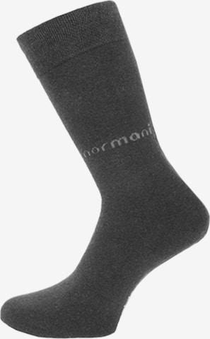 Chaussettes normani en noir : devant