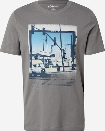 T-Shirt s.Oliver en gris : devant