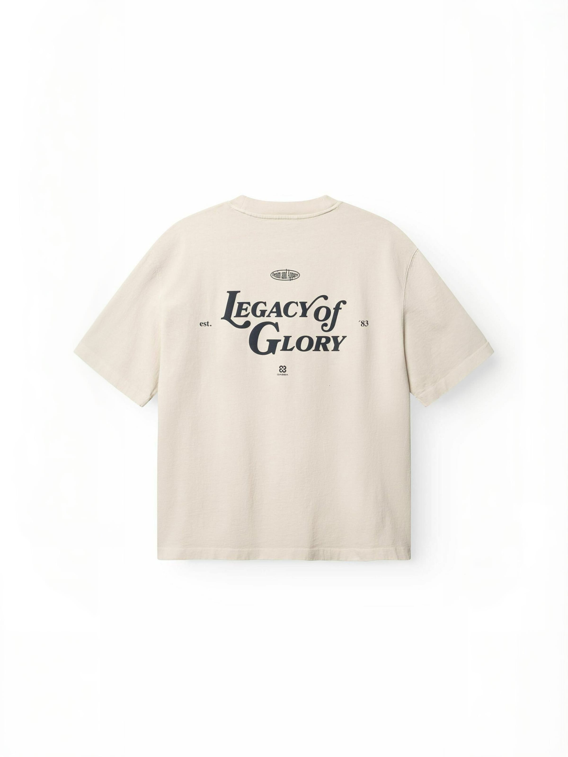 GABBA Comfort Fit T-shirt ' GABlegin ' in Beige