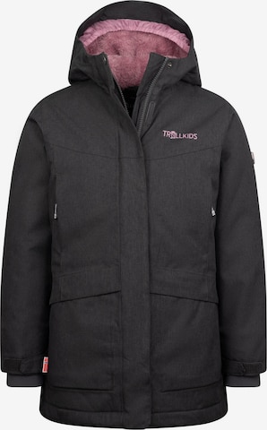 TROLLKIDS Outdoor jacket 'Oslo' in Black: front