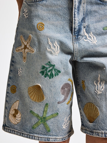 IT'S BASIC Regular Jeans 'BERMUDA DENIM SHORT' in Blue