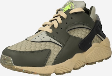 Nike Sportswear Trampki niskie 'AIR HUARACHE CRATER PRM' w kolorze zielony: przód