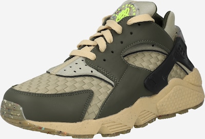 Nike Sportswear Låg sneaker 'AIR HUARACHE CRATER PRM' i khaki / pastellgrön / svart, Produktvy