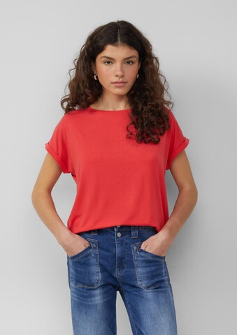 T-shirt QS en rouge : devant