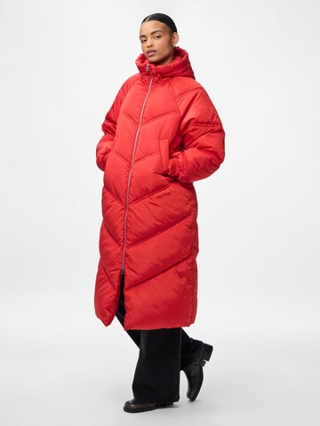 PIECES Winter Jacket 'PCJOLIE' in Red