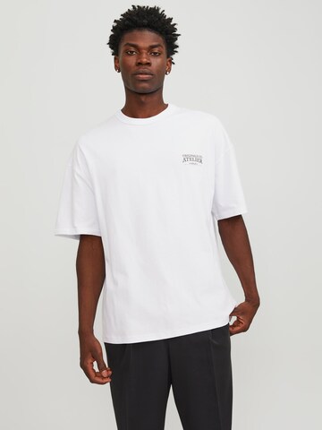 JACK & JONES Shirt 'Santorini' in White: front