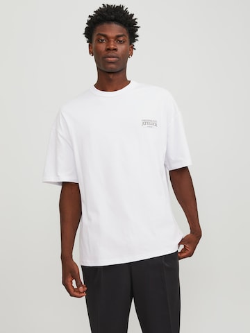 JACK & JONES Bluser & t-shirts 'Santorini' i hvid: forside