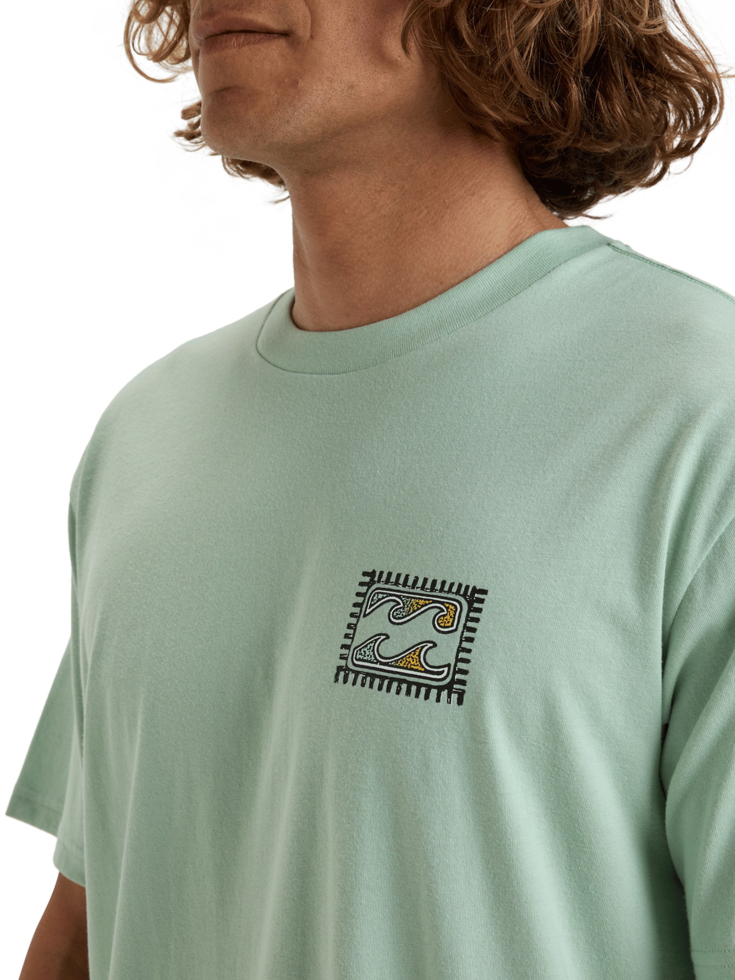 T-Shirt 'CRAYON WAVE' BILLABONG en vert