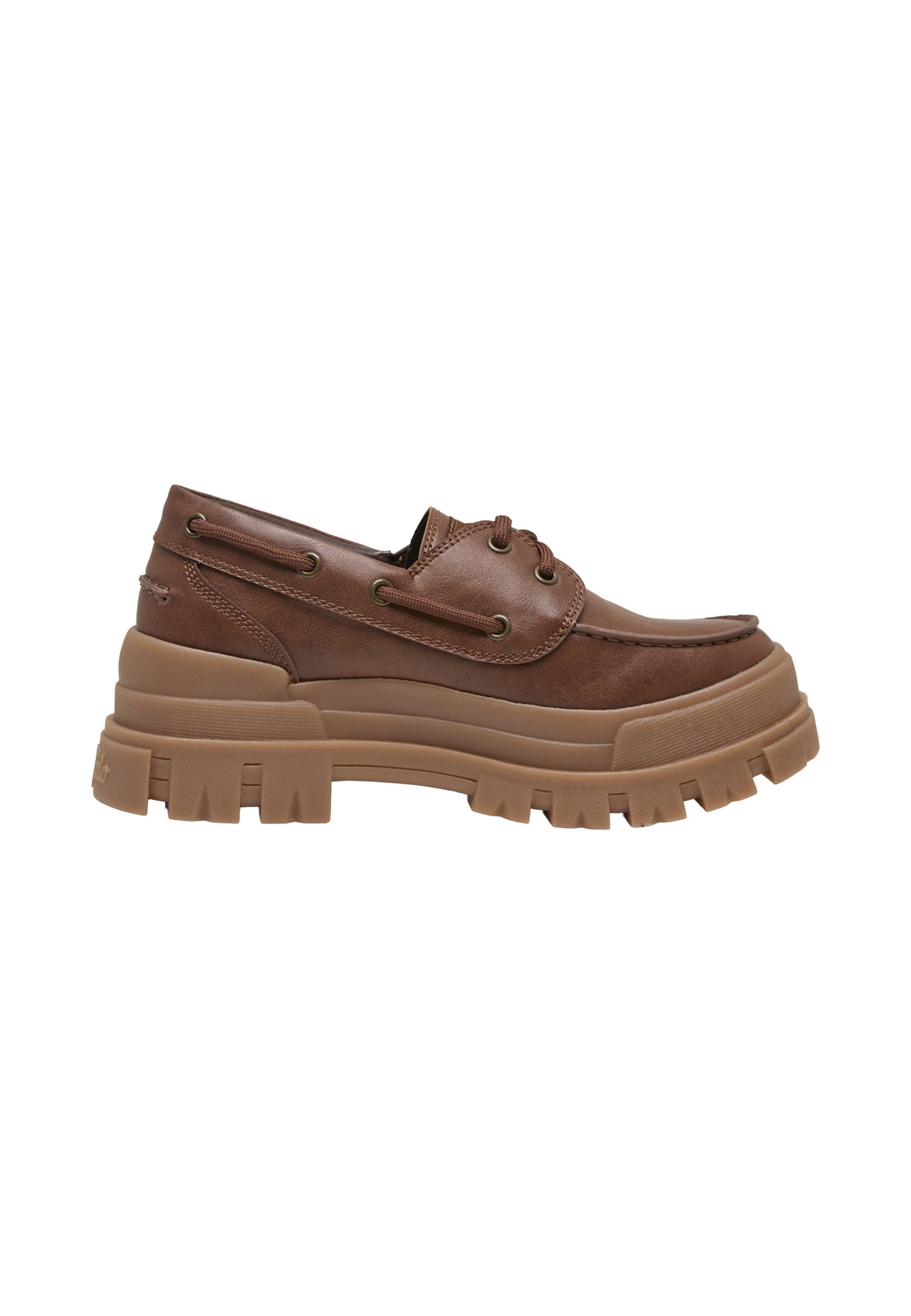 BUFFALO - Mocassins 'Aspha Boat' em castanho