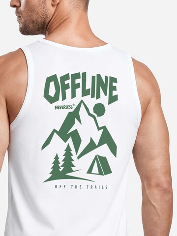 Neverless Shirt 'Offline off the trails' in White