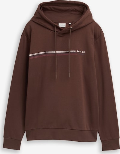 TOM TAILOR Sweater majica u čokolada / bijela, Pregled proizvoda