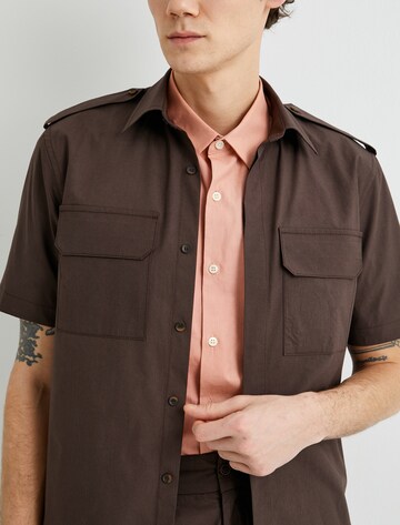 Koton Regular fit Button Up Shirt in Brown