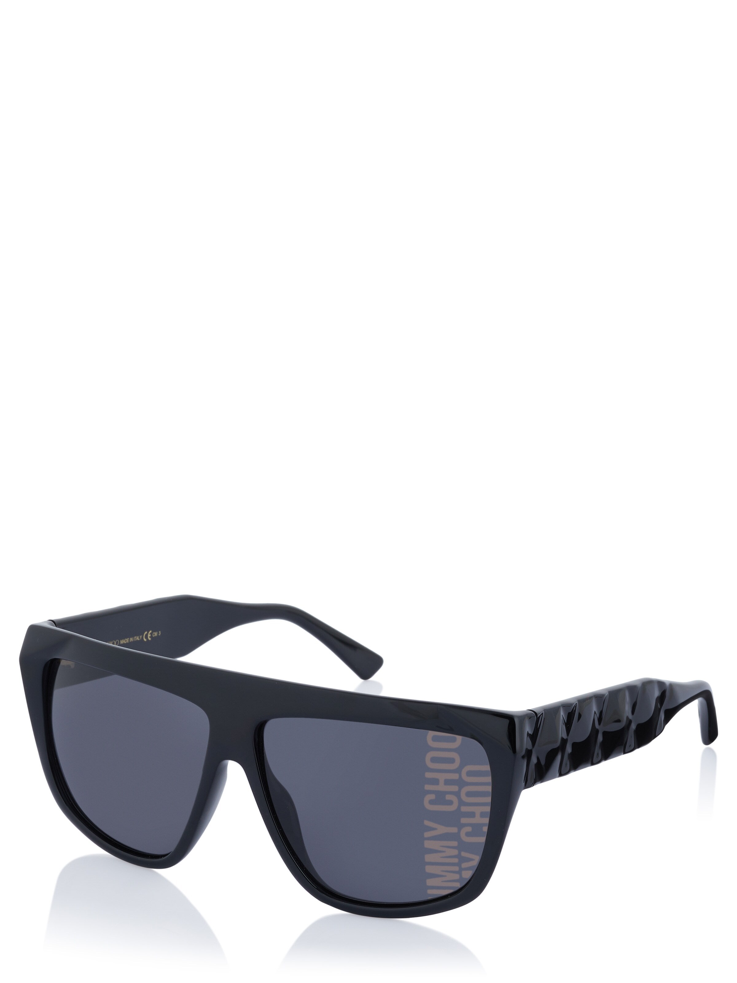 Lunettes de soleil JIMMY CHOO en noir : devant