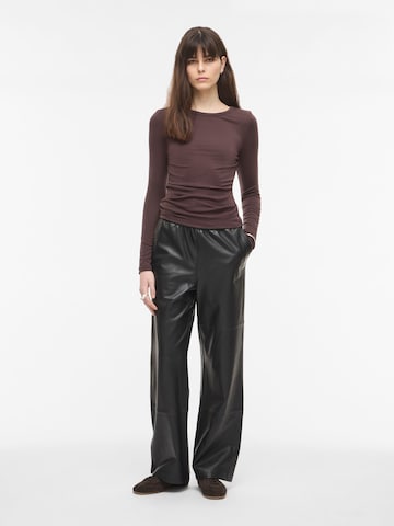ROUGE EDIT Wide leg Broek in Zwart