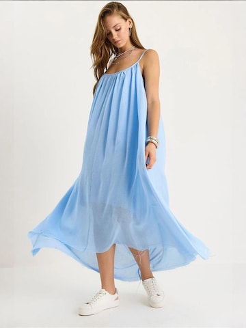 Bianco Lucci Kleid in Blau: Vorderseite