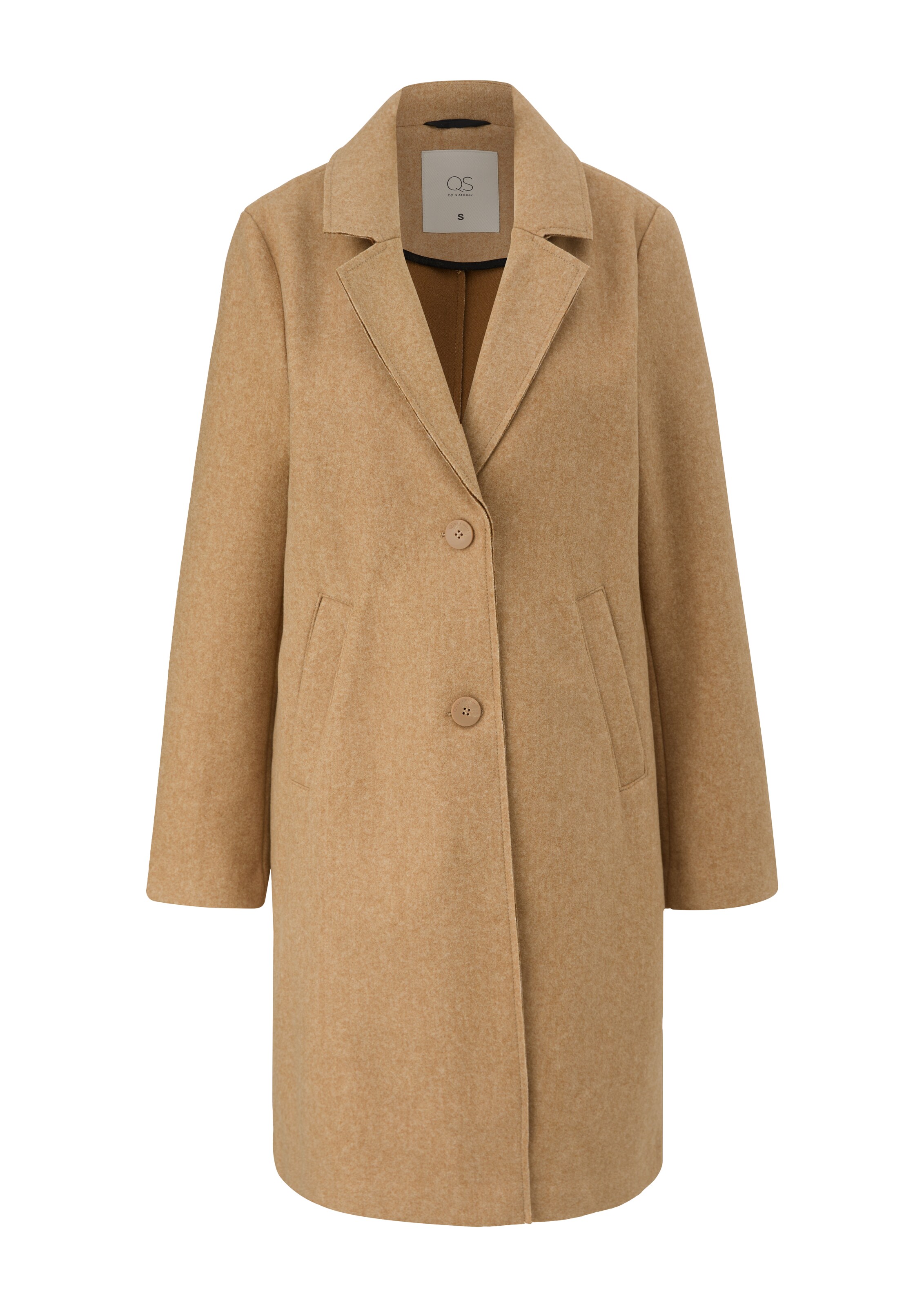 QS Tussenmantel in Bruin: voorkant