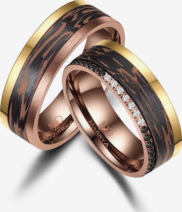 Anello 'MARRYA CB-07 Carbon-Bronze' di MARRYA in marrone: frontale