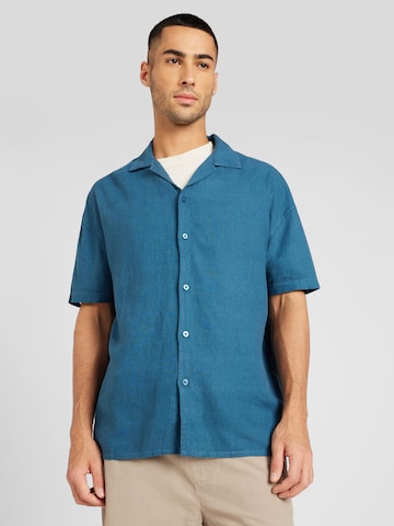 Denim Project Comfort fit Button Up Shirt in Blue: front