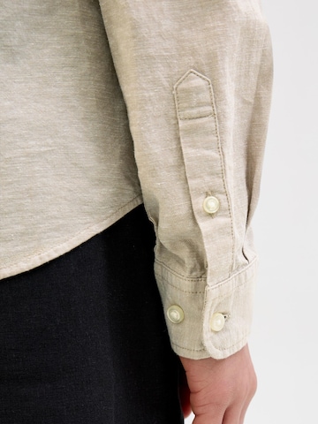 Jack & Jones Junior Regular fit Overhemd in Beige