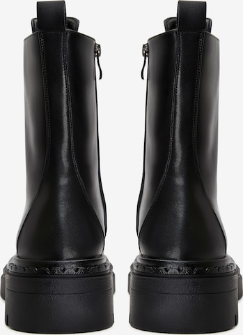 CESARE GASPARI Lace-Up Ankle Boots in Black