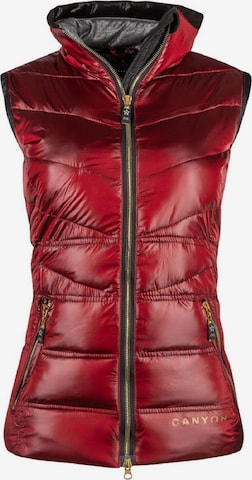 Canyon Vest in Red: front