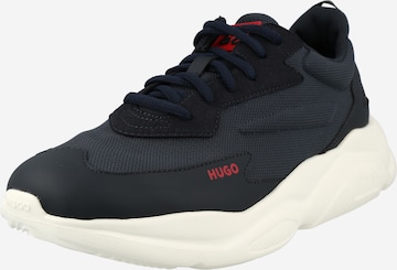 HUGO Red Sneakers 'Leon' in Blue: front