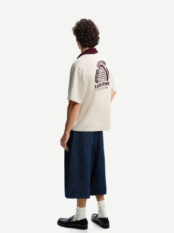 Bershka Regular fit Overhemd in Wit: voorkant
