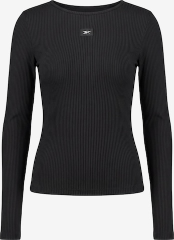 T-shirt fonctionnel Reebok en noir : devant