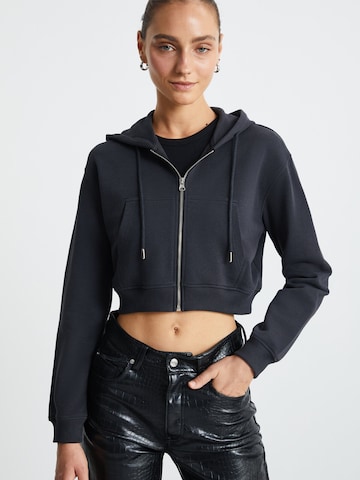 Grimelange - Sudadera con cremallera en gris: frente