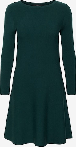 Vero Moda Curve Knitted dress 'NANCY' in Green: front