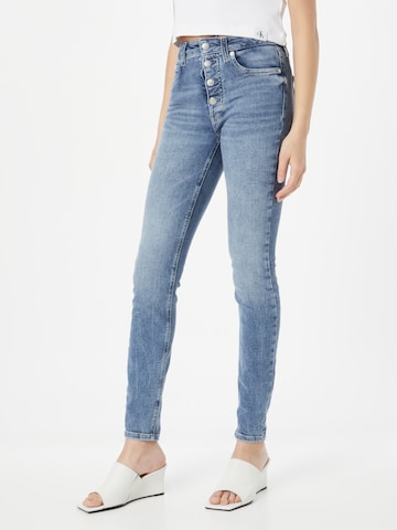 Calvin Klein Jeans Skinny Jeansy w kolorze niebieski: przód