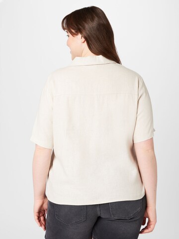 ONLY Carmakoma Bluse 'LUDO' i beige