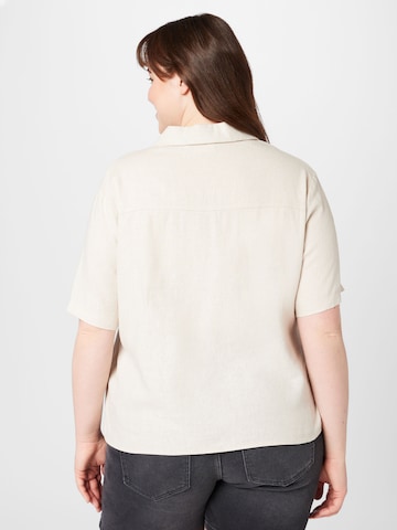 ONLY Carmakoma Bluse 'LUDO' in Beige