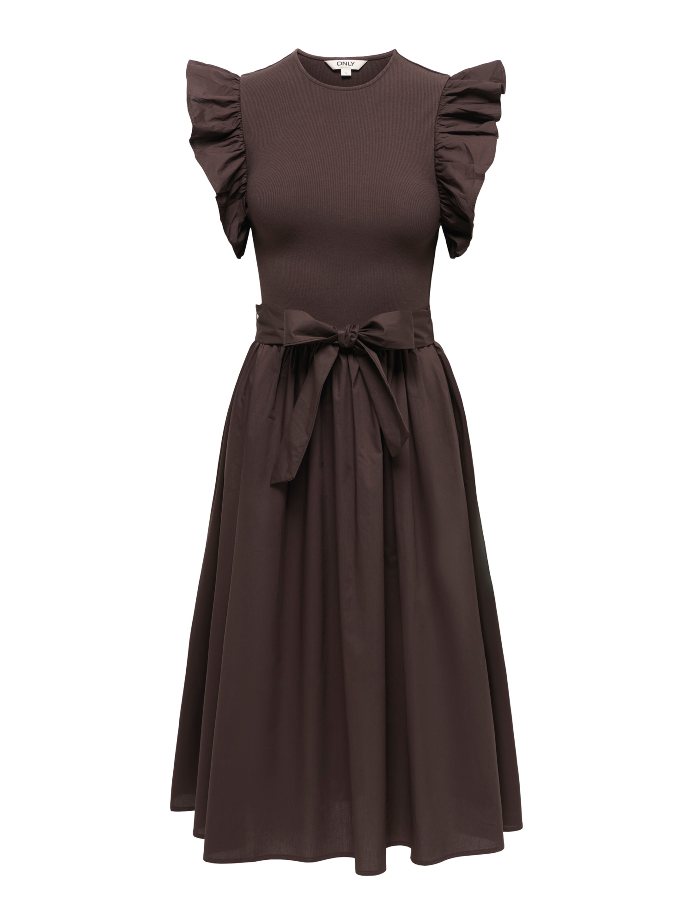 ONLY Jurk 'ONLAVALORA' in Bruin: voorkant