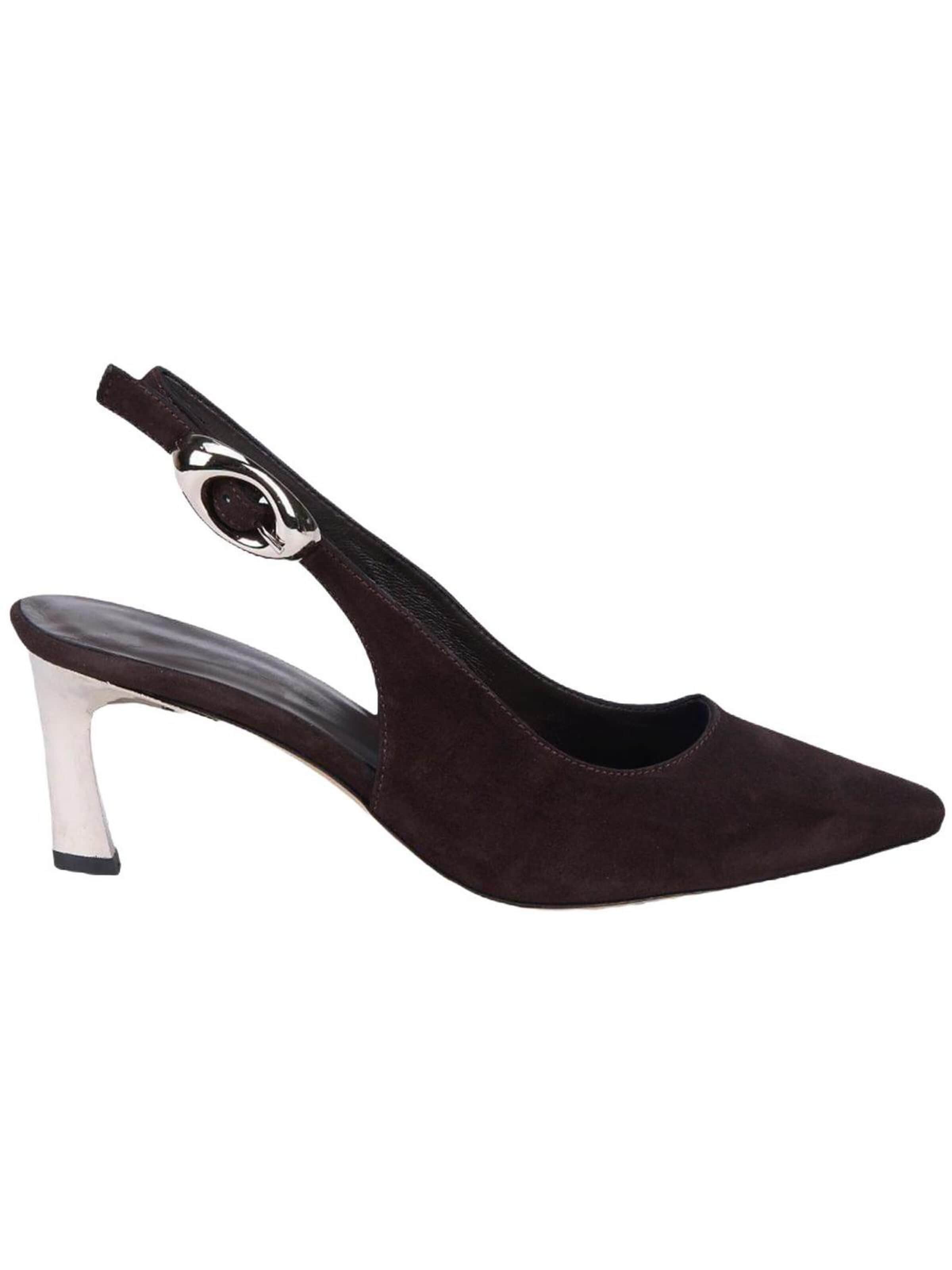 Desa Slingpumps in Zwart: voorkant