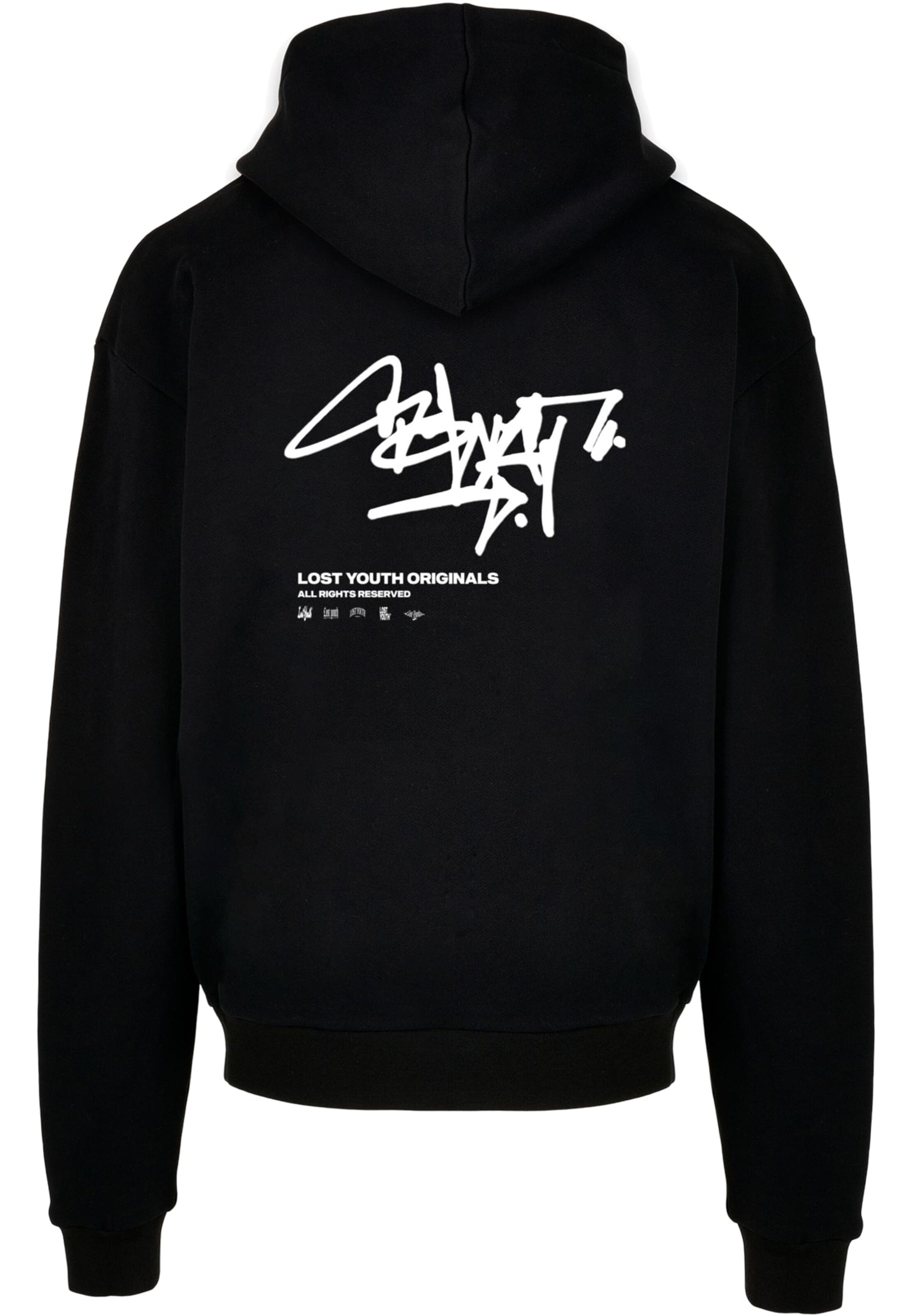 Lost Youth Mikina 'Graffiti' - Čierna