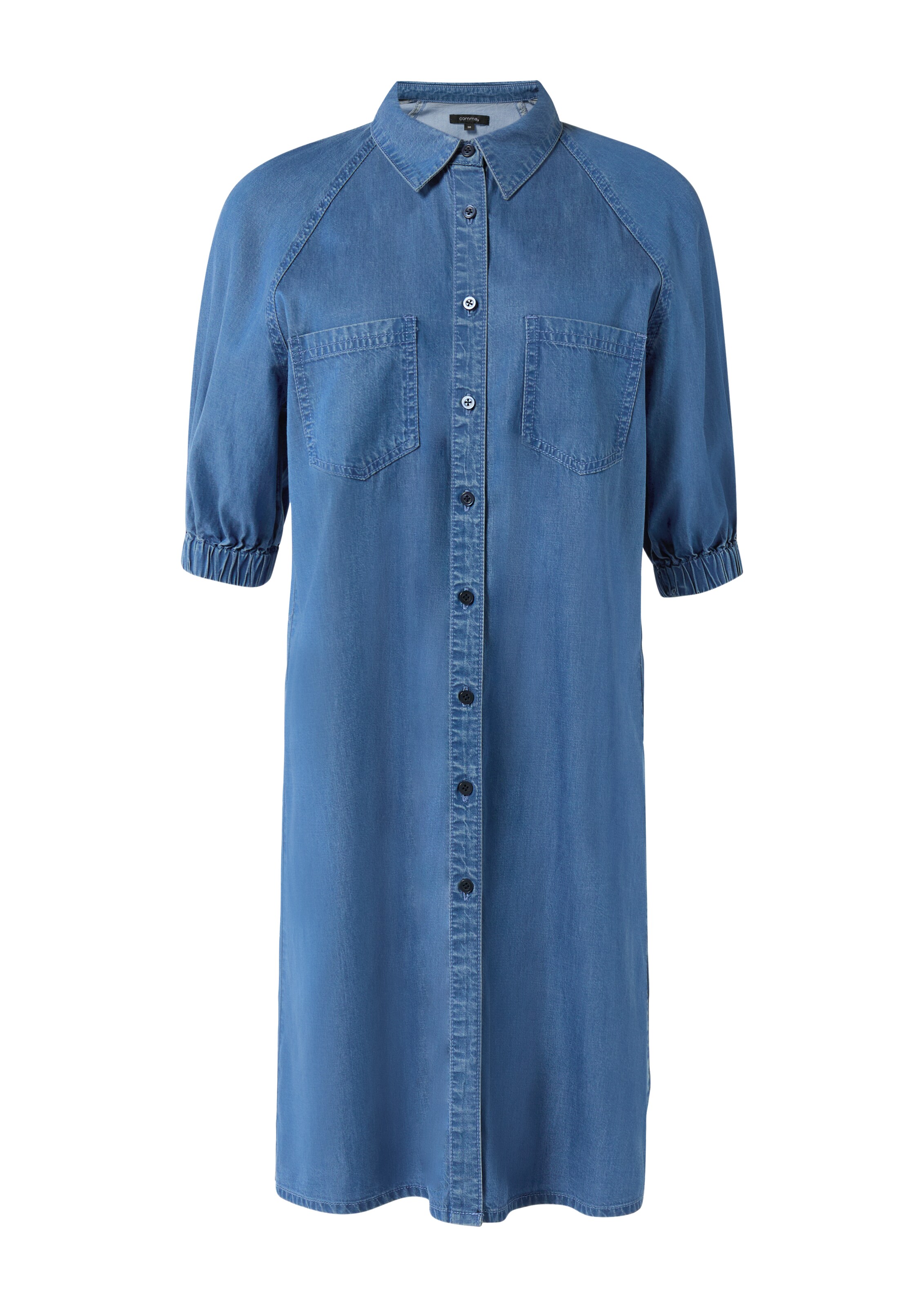comma casual identity Blusenkleid in Blau: Vorderseite