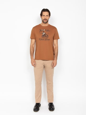Schott NYC Shirt‌‌‌‌‌‌‌‌‌‌ in Braun