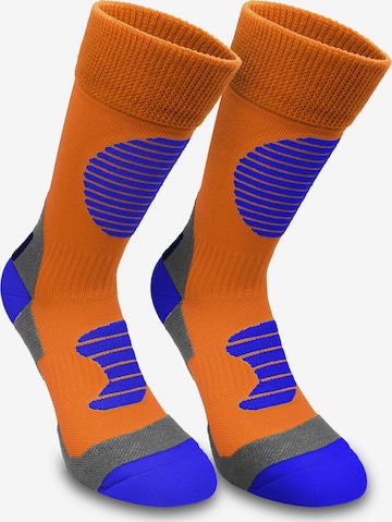 normani Athletic Socks in Orange: front