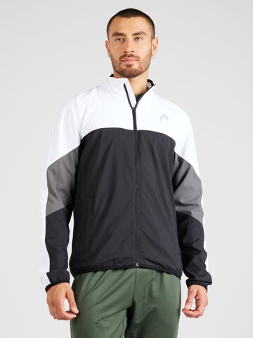 Veste de sport 'Club 22' HEAD en noir : devant